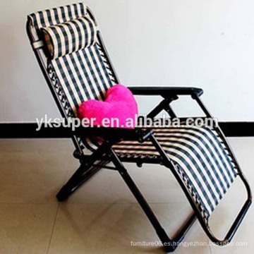 Silla de gravedad chaise lounge silla cero gravedad, plegable silla reclinable